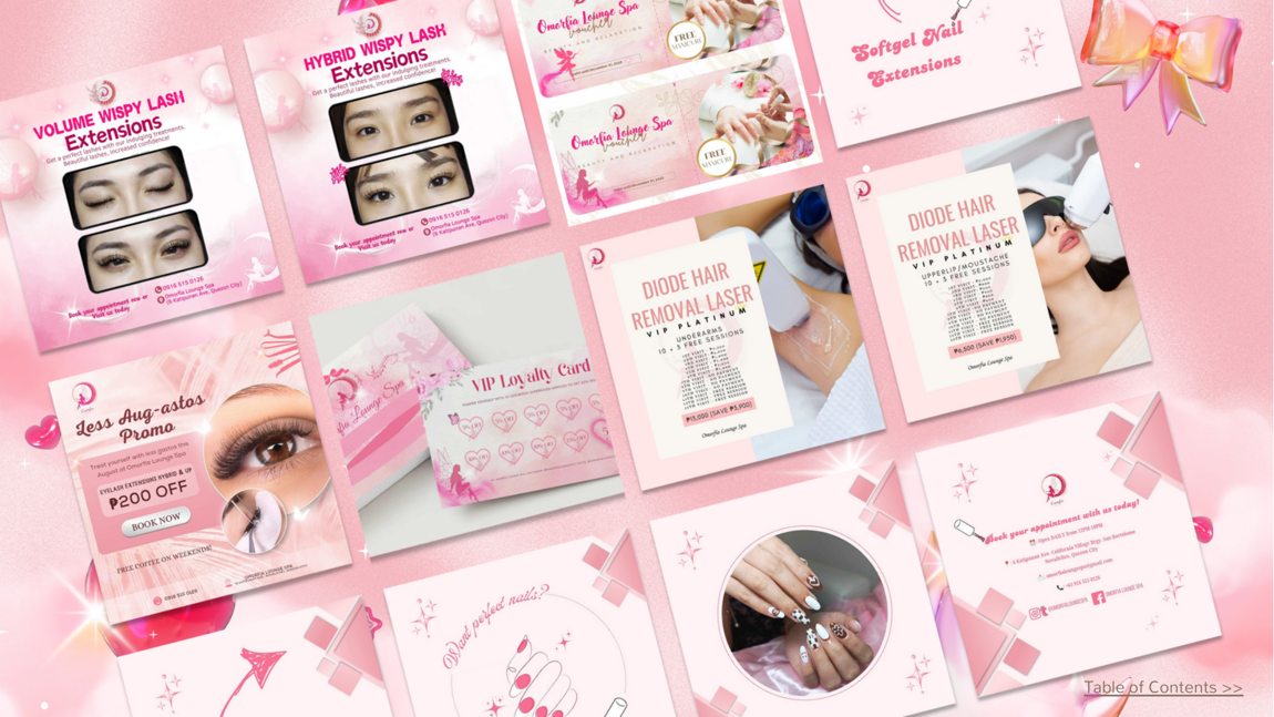 Selected content design examples